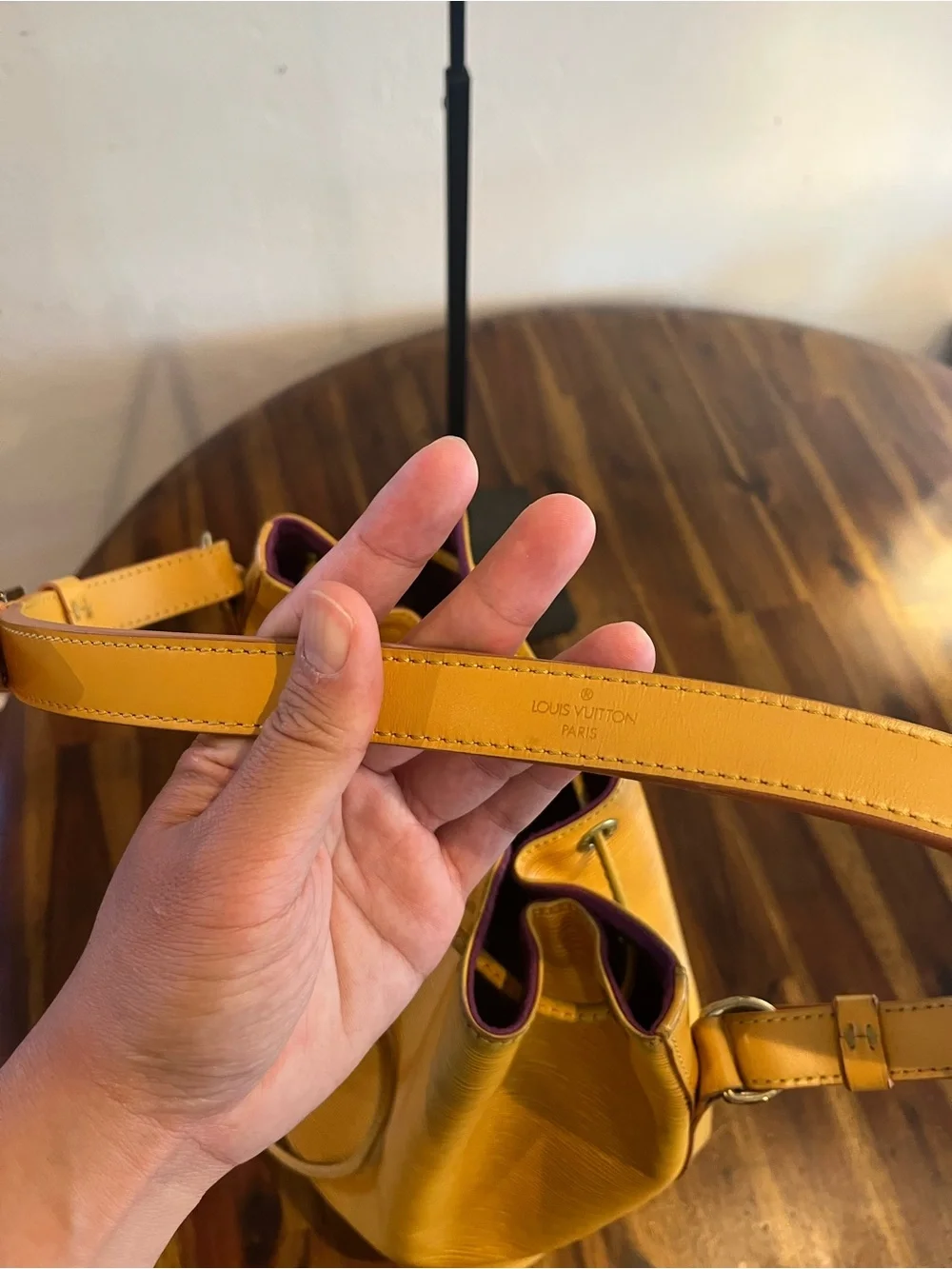 Louis Vuitton Yellow Epi Leather Noé GM